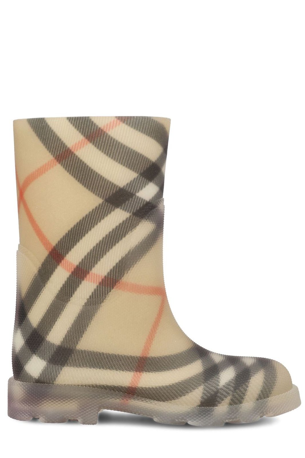 Burberry Kids Marsh Checked Slip-On Ankle Boots