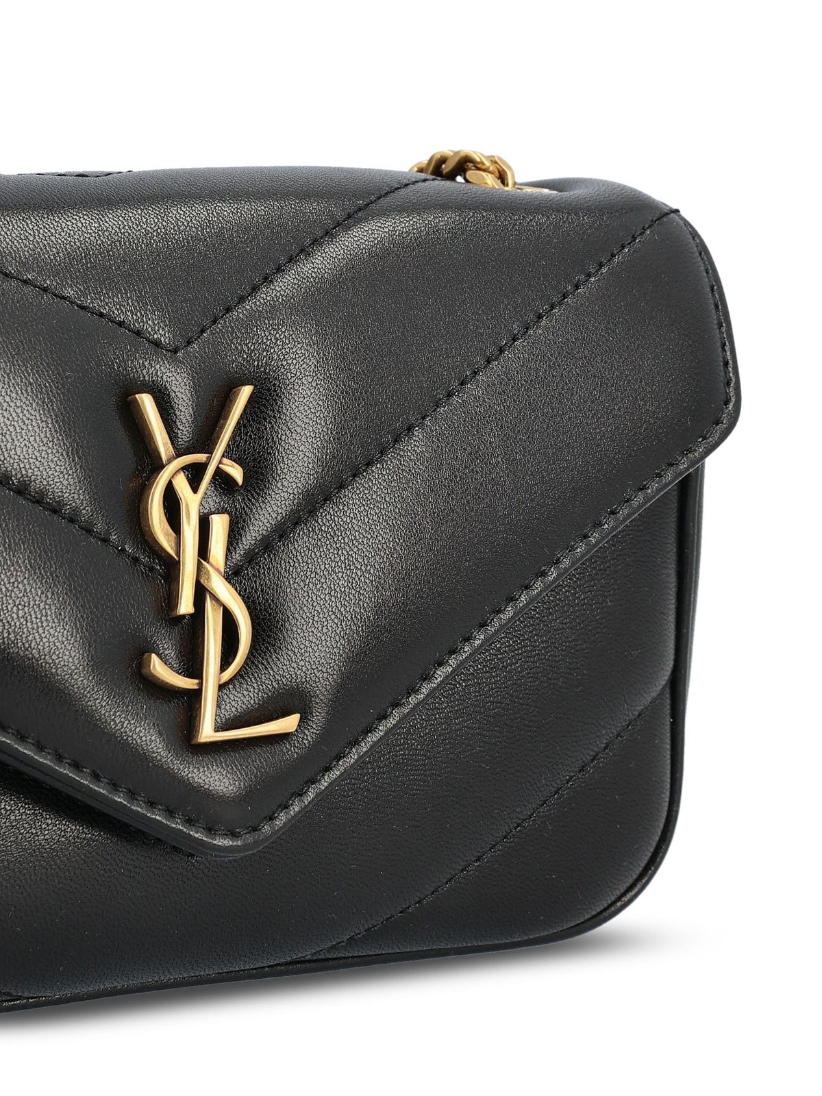 Saint Laurent Loulou Logo Plaque Mini Shouler Bag