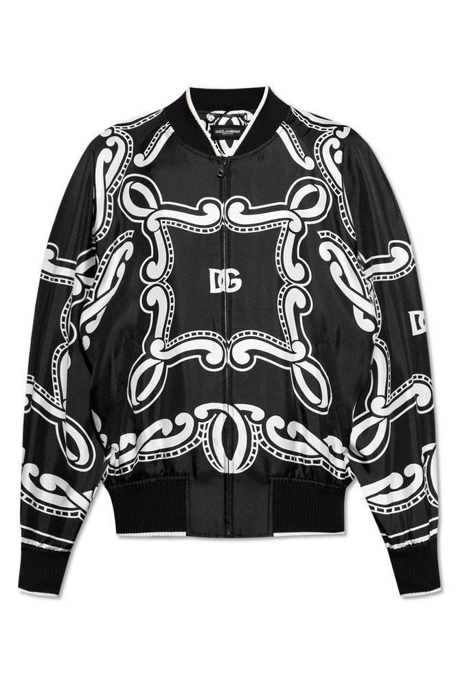 唯一無二の個性漂う【Dolce & Gabbana】ウィンドブレーカー Dolce & Gabbana ジップ ウインドブレーカー | ブラック