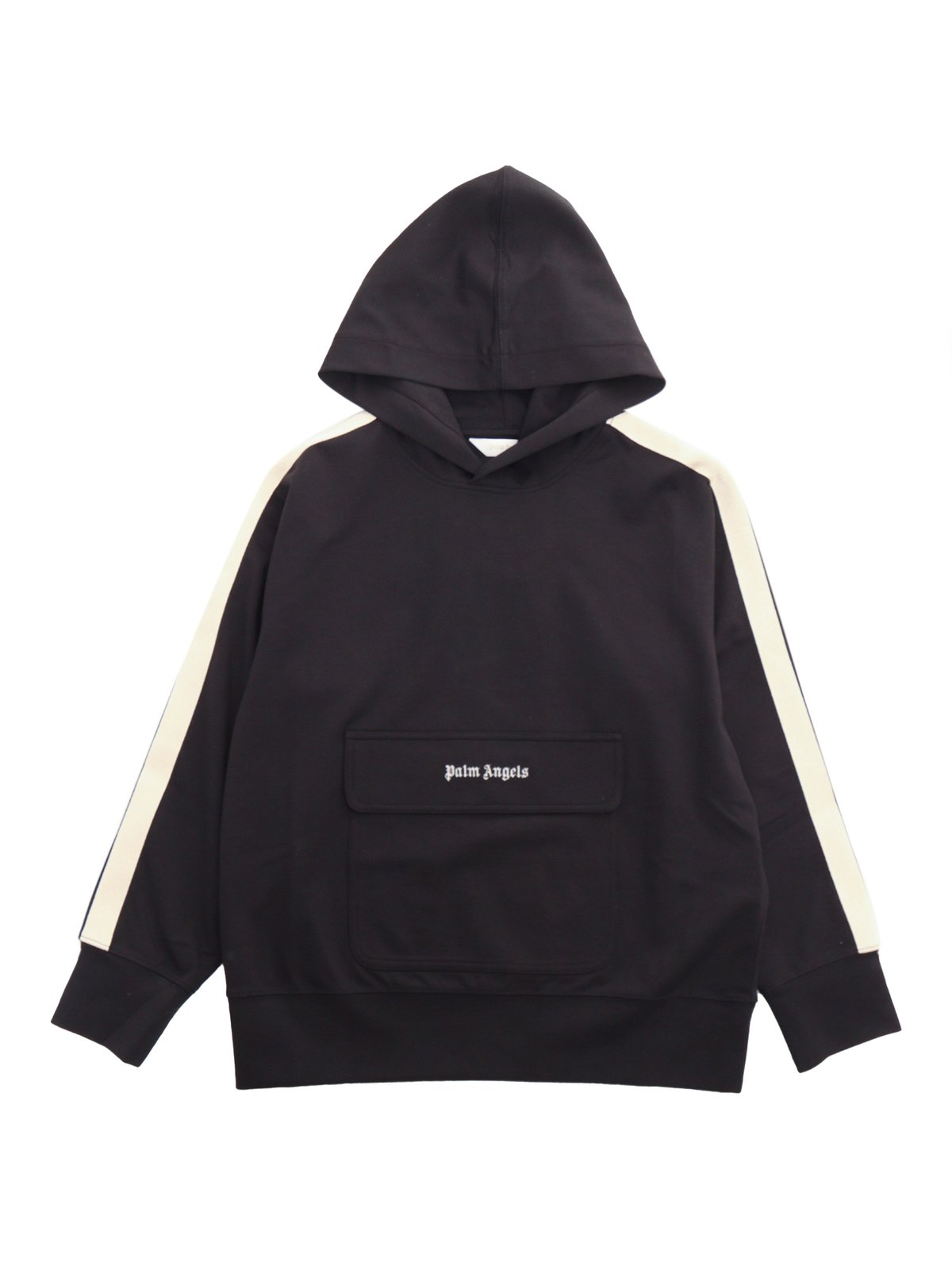 Palm Angels Kids New Track Logo Embroidered Hoodie