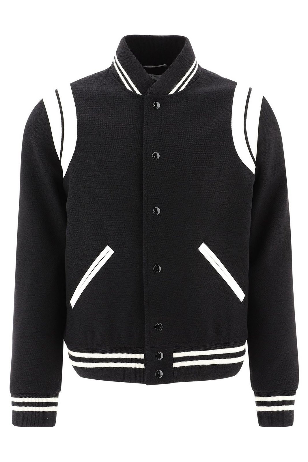 Saint Laurent Snap-Buttoned Teddy Bomber Jacket