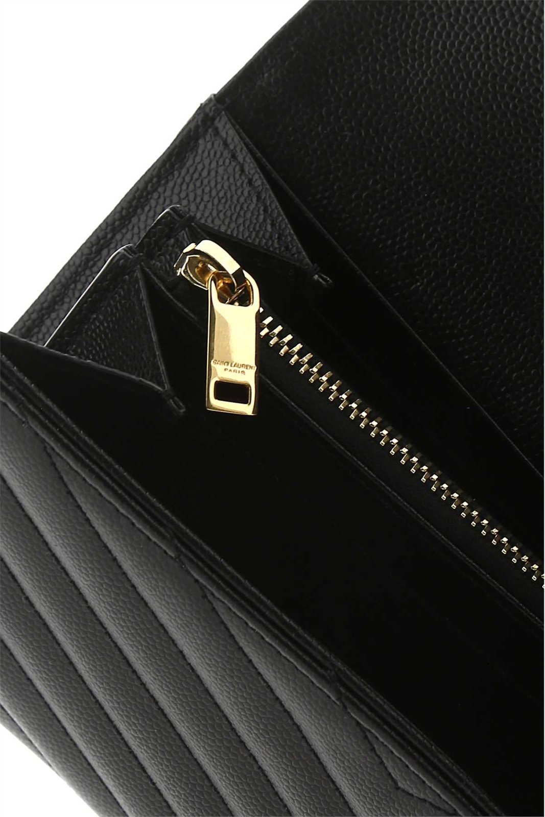 Saint Laurent Grain De Poudre Monogram Wallet