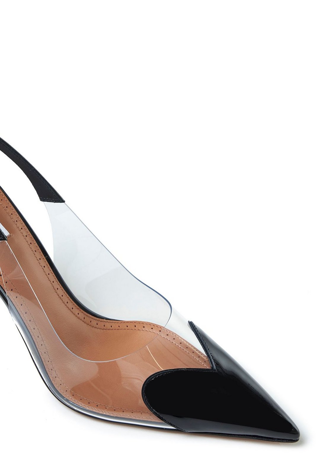 Alaïa Le Coeur Pointed Toe Slingback Pumps