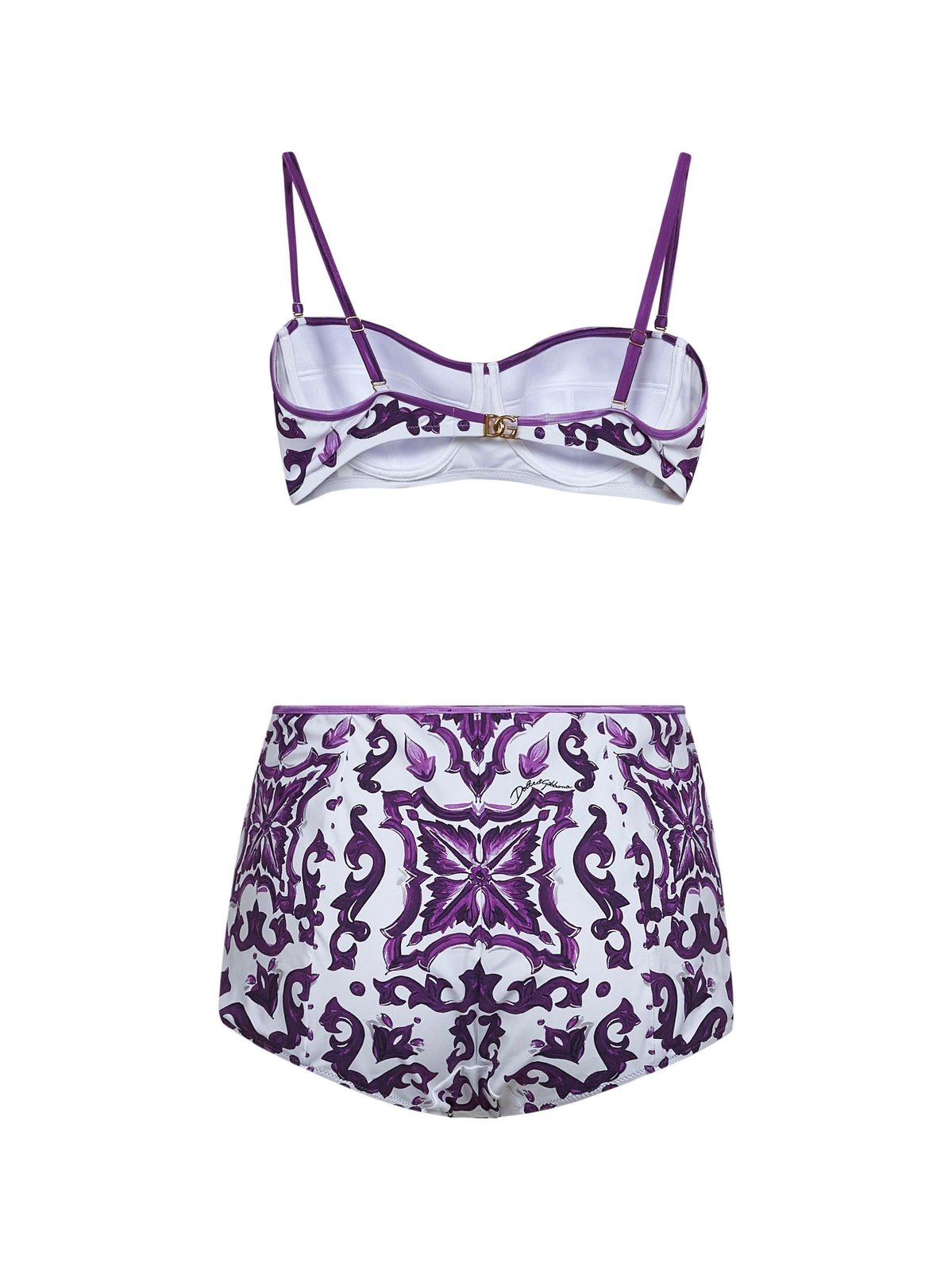Dolce & Gabbana Maiolica Printed Bikini Set
