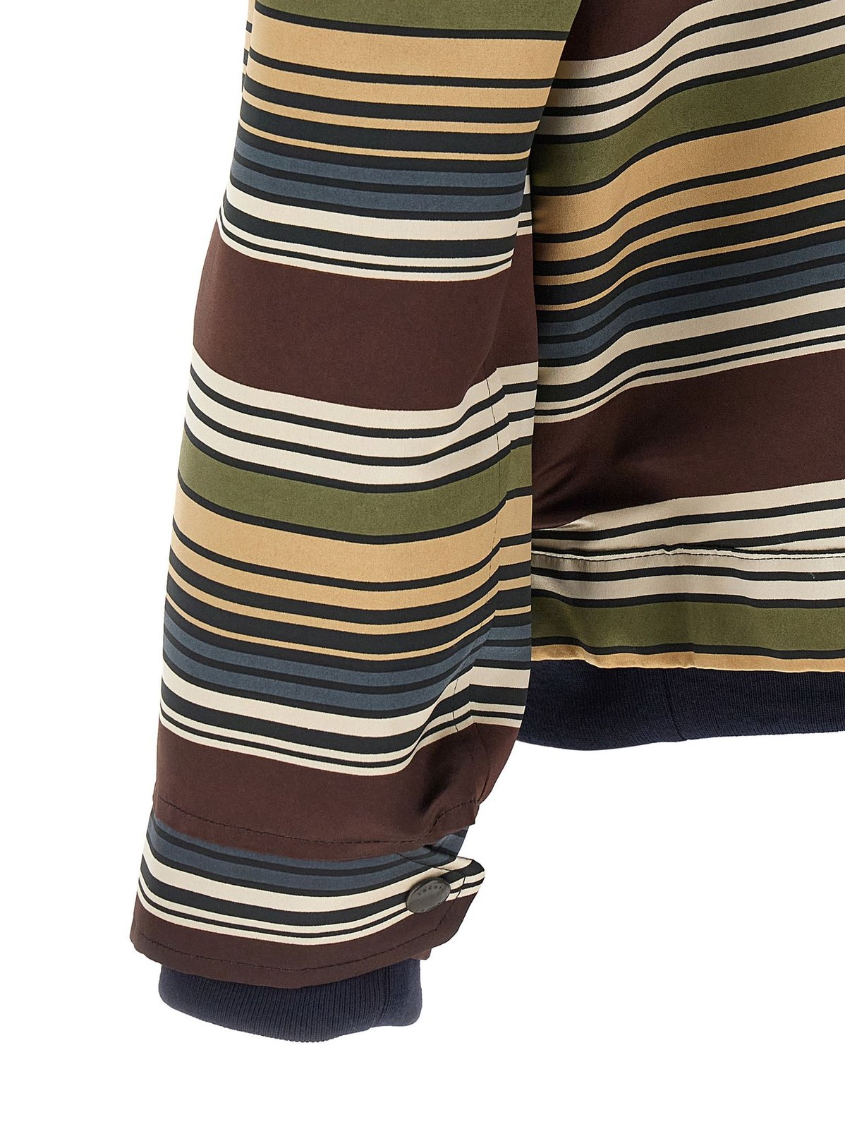 Sacai Striped Button-Up Bomber Jacket – Cettire