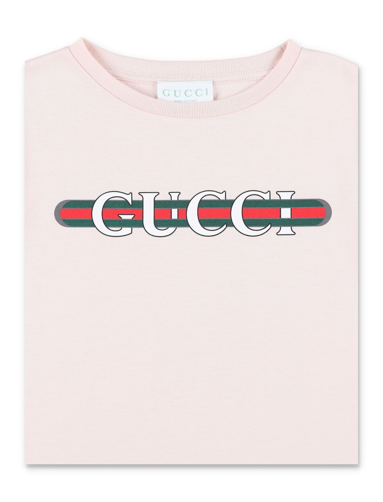 Gucci Kids Logo Printed Crewneck T-Shirt