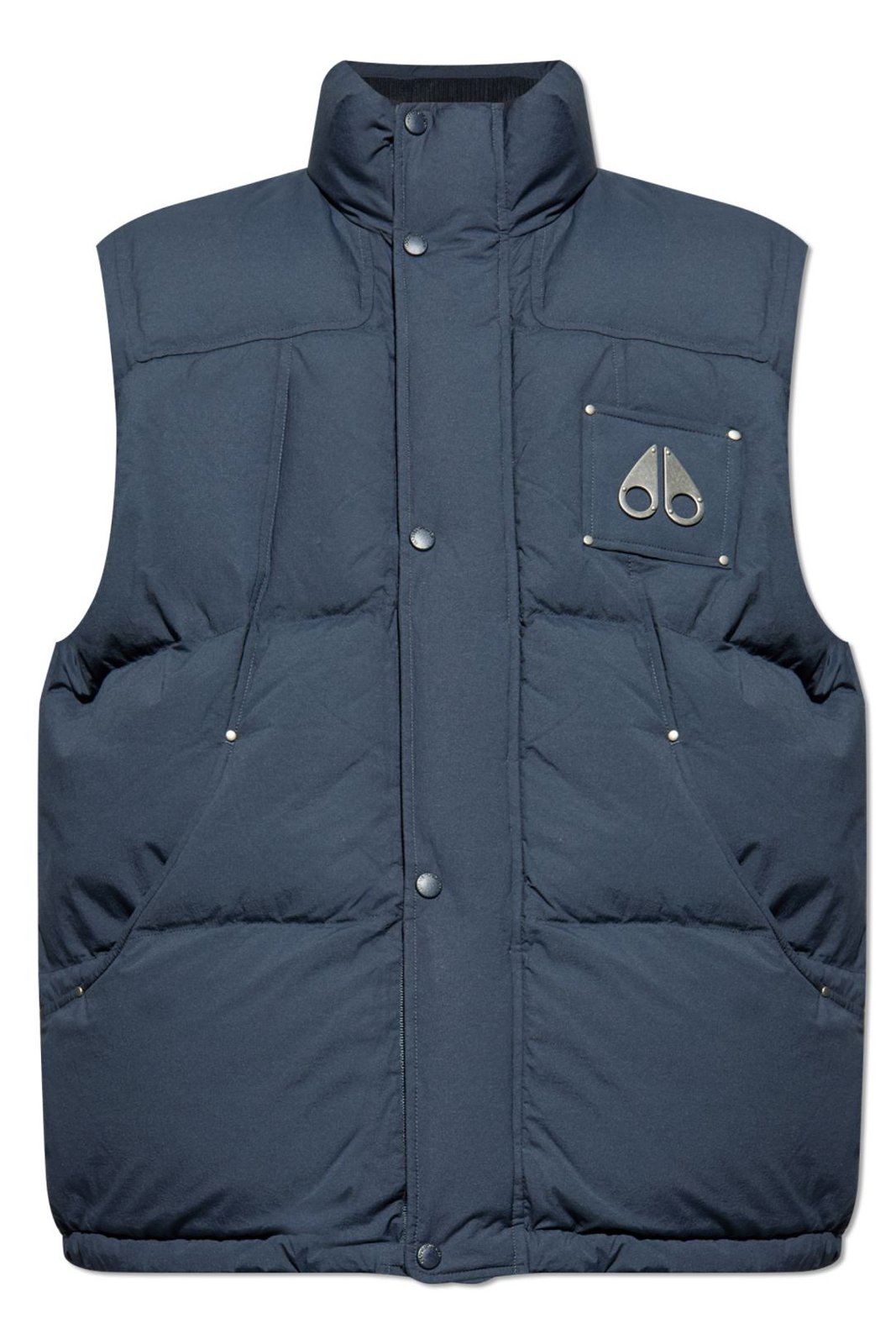 Moose Knuckles Logo Plaque Puffer Vest
