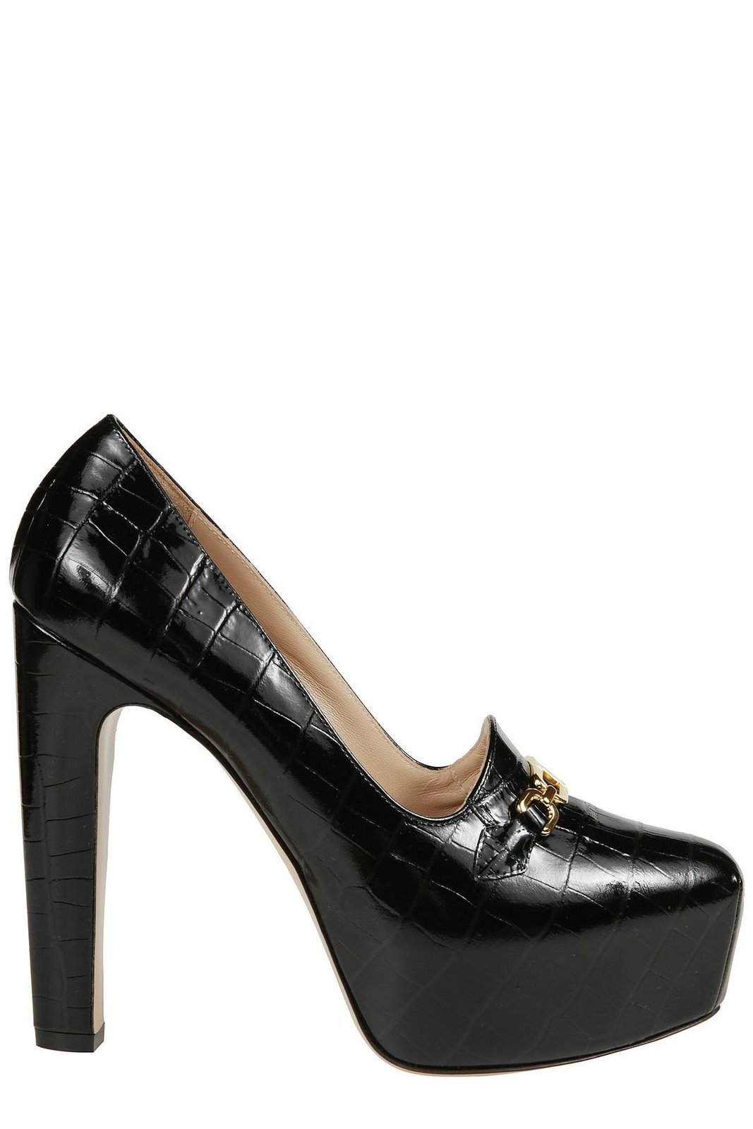 Tom Ford Shiny Stamped Whitney Platform Pumps