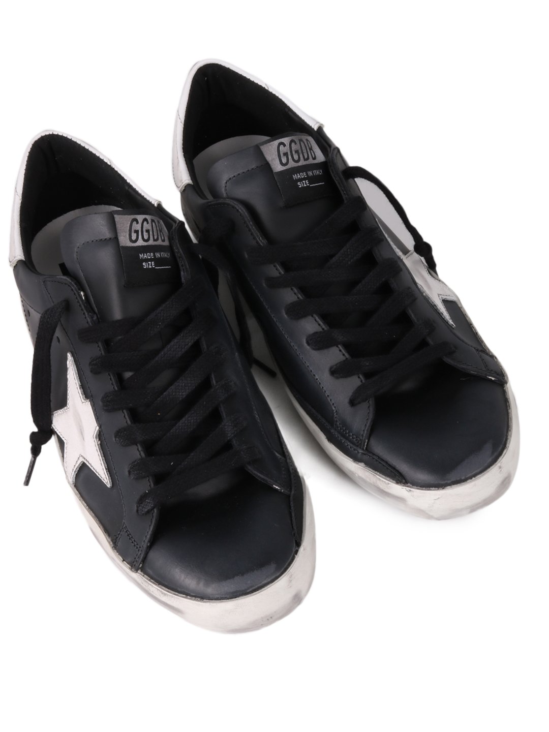スニーカー Golden  Deluxe Brand Super-Star Sneakers In Smooth Leat Golden Goose Super-Star leather sneakers Golden Goose Deluxe