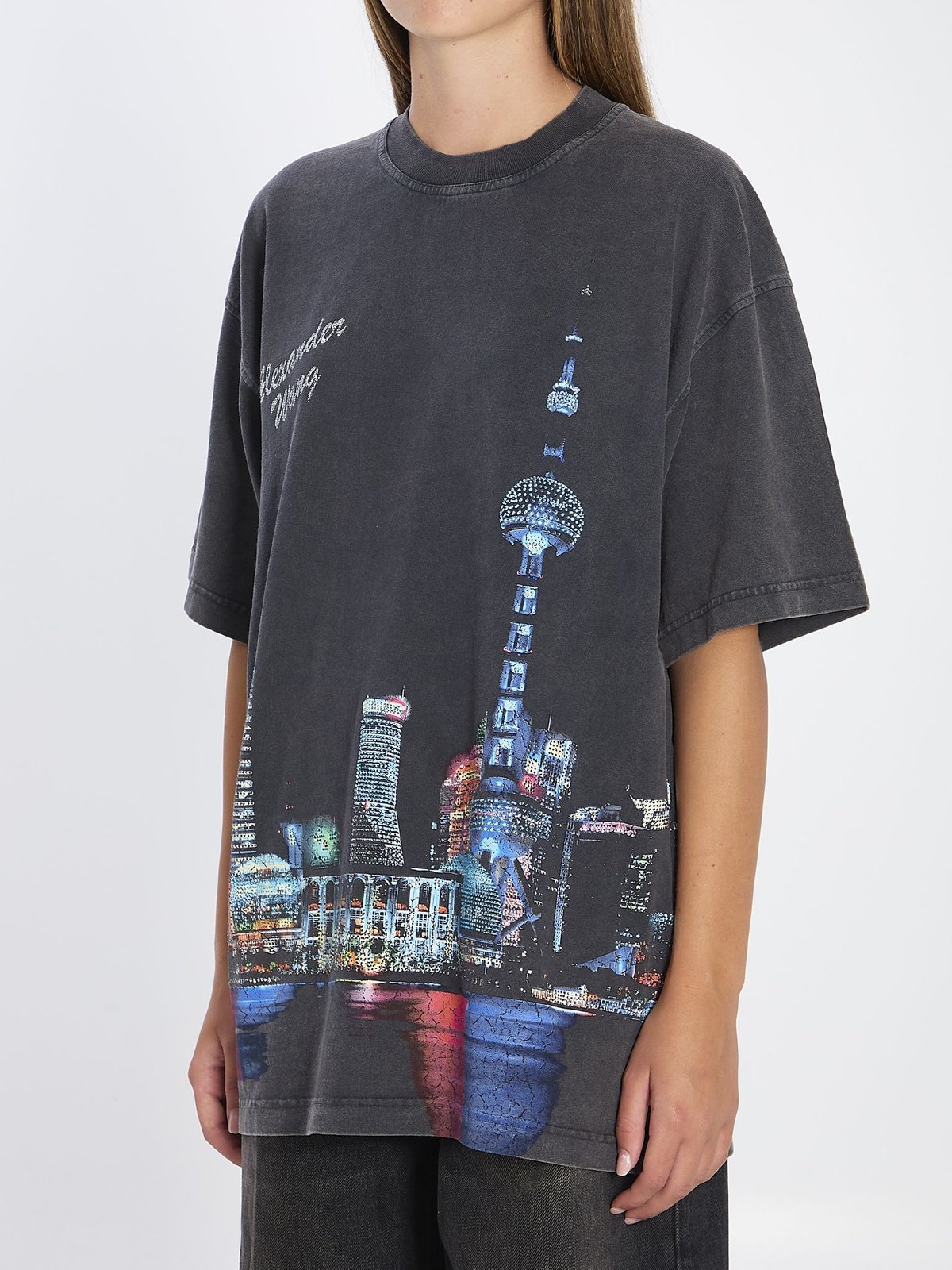 Alexander Wang Logo Printed Crewneck T-Shirt