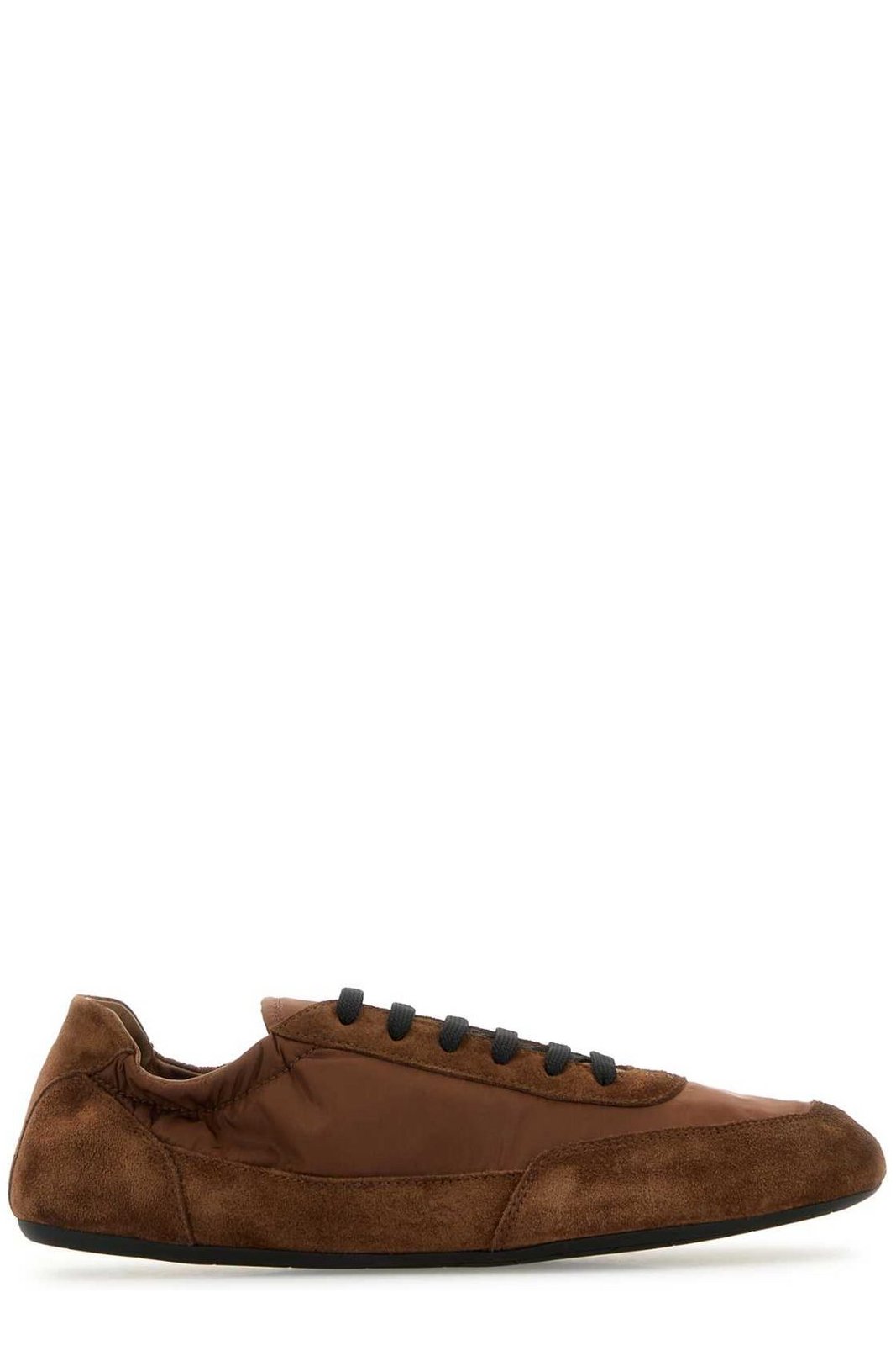 Prada Collapse Round-Toe Sneakers