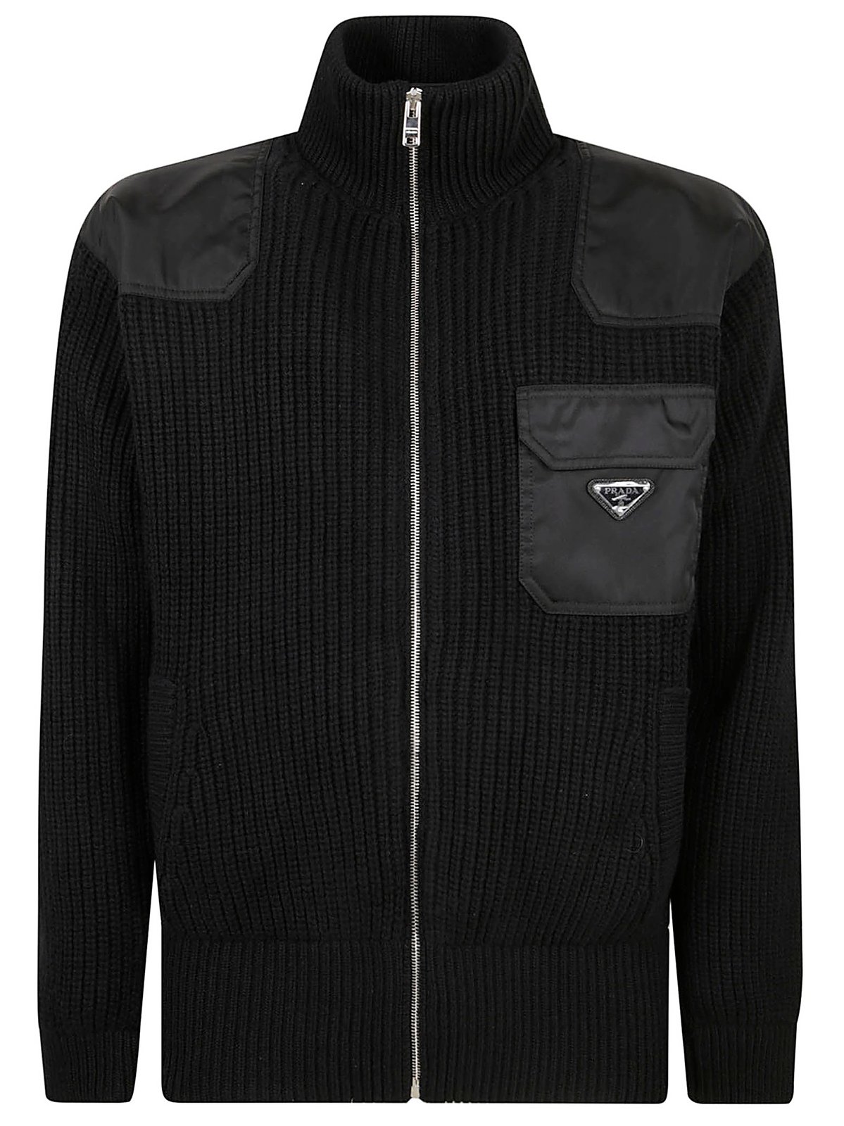 Prada Zip-Up High Neck Cardigan – Cettire