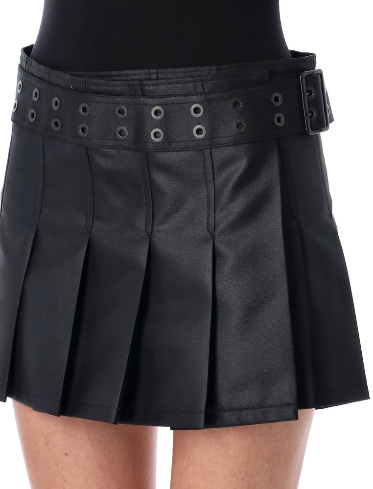 ミニスカート Junya Watanabe SS25 PLEATED BELTED MINI SKIRT (JOS00905 1) Junya Watanabe Belted Mini Skirt – BALTINI