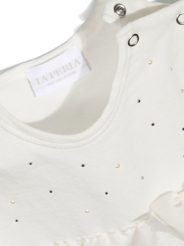 La Perla Kids 장식된 롬퍼 세트