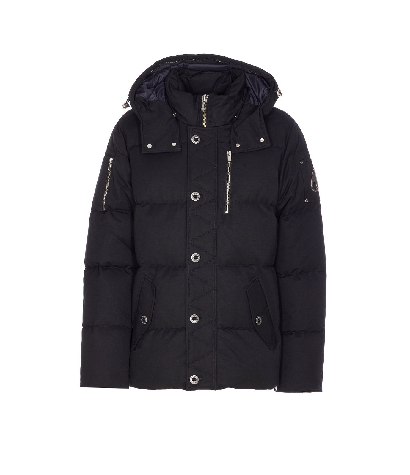 Moose Knuckles Zip Detailed Hooded Coat