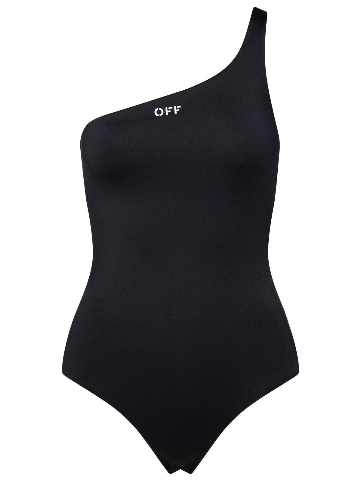 Off-White Logo Printed High-Cut Swimsuit