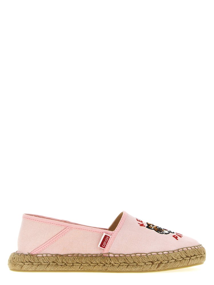 Kenzo Lucky Tiger Logo Embroidered Espadrilles – Cettire