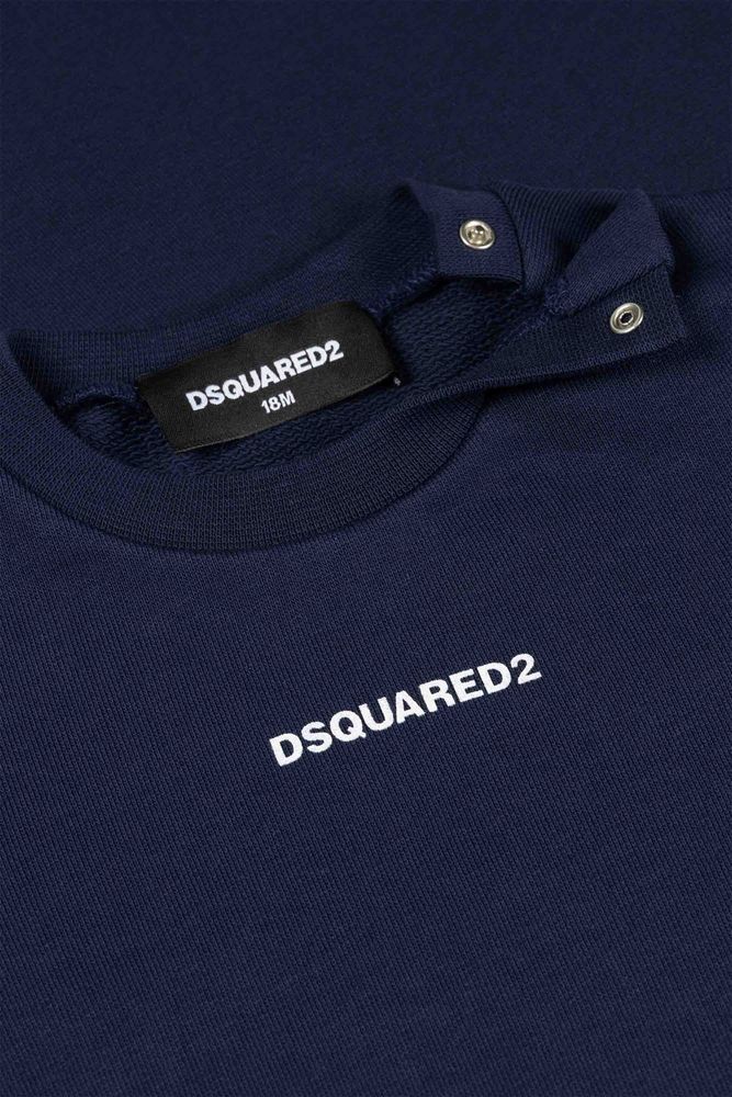 Dsquared 2 kids 로고 크루넥 맨투맨