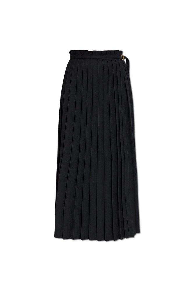 スカート AMI PARIS PLEATED SKIRT AMI PARIS Belted pleated crepe maxi skirt | NET-A-PORTER