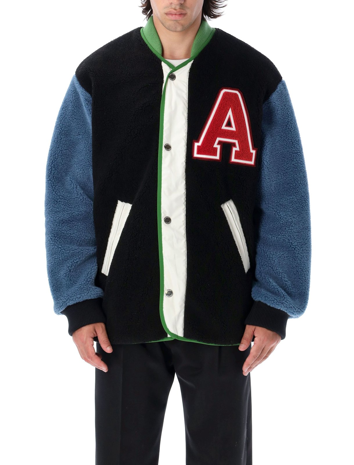 Ambush Color-Block Buttoned Fleece 