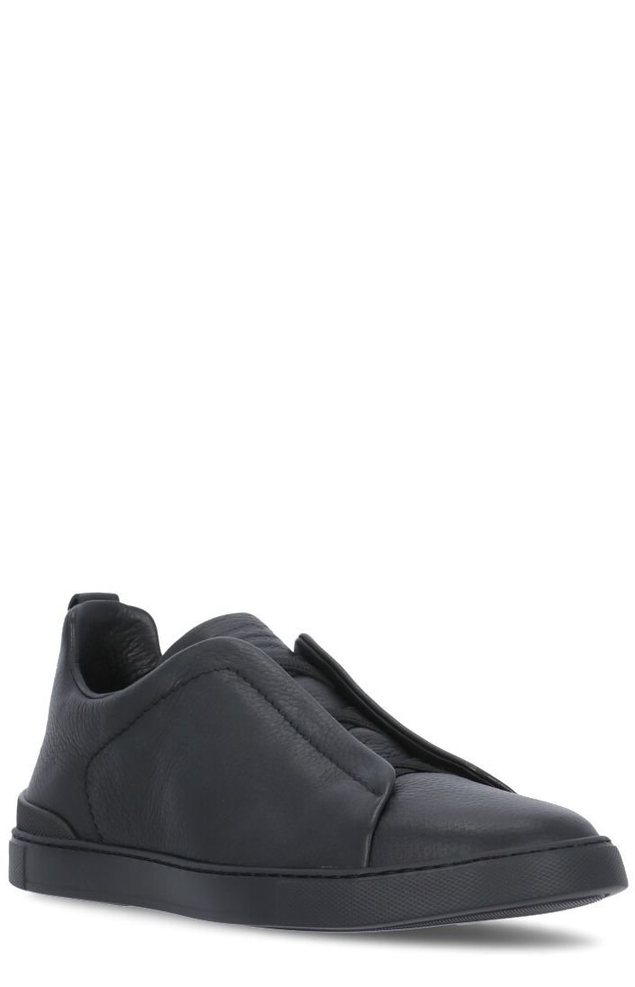Zegna Triple Stitch Slip-On Sneakers