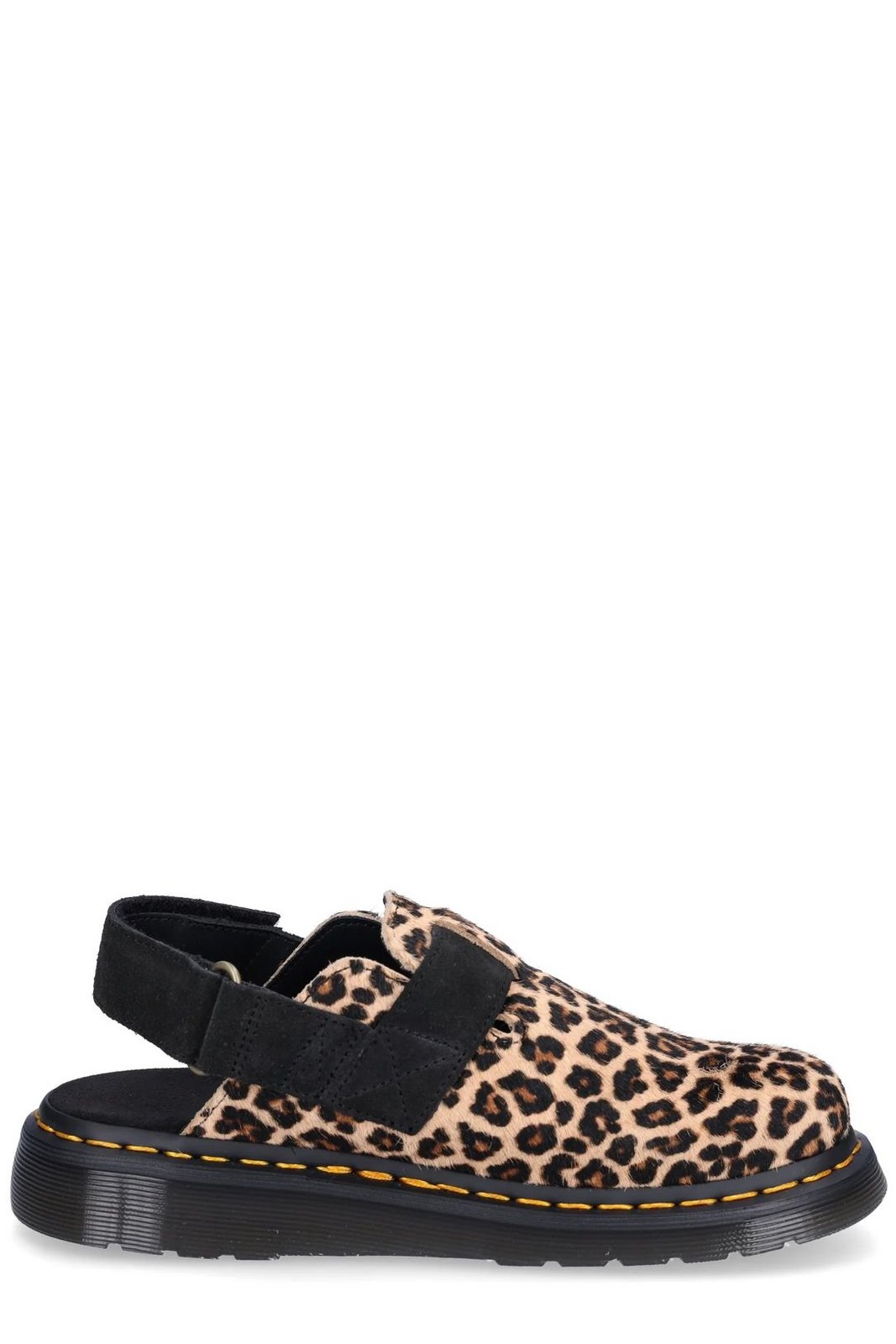 Dr. Martens Jorge II Leopard Buckle-Fastened Mules