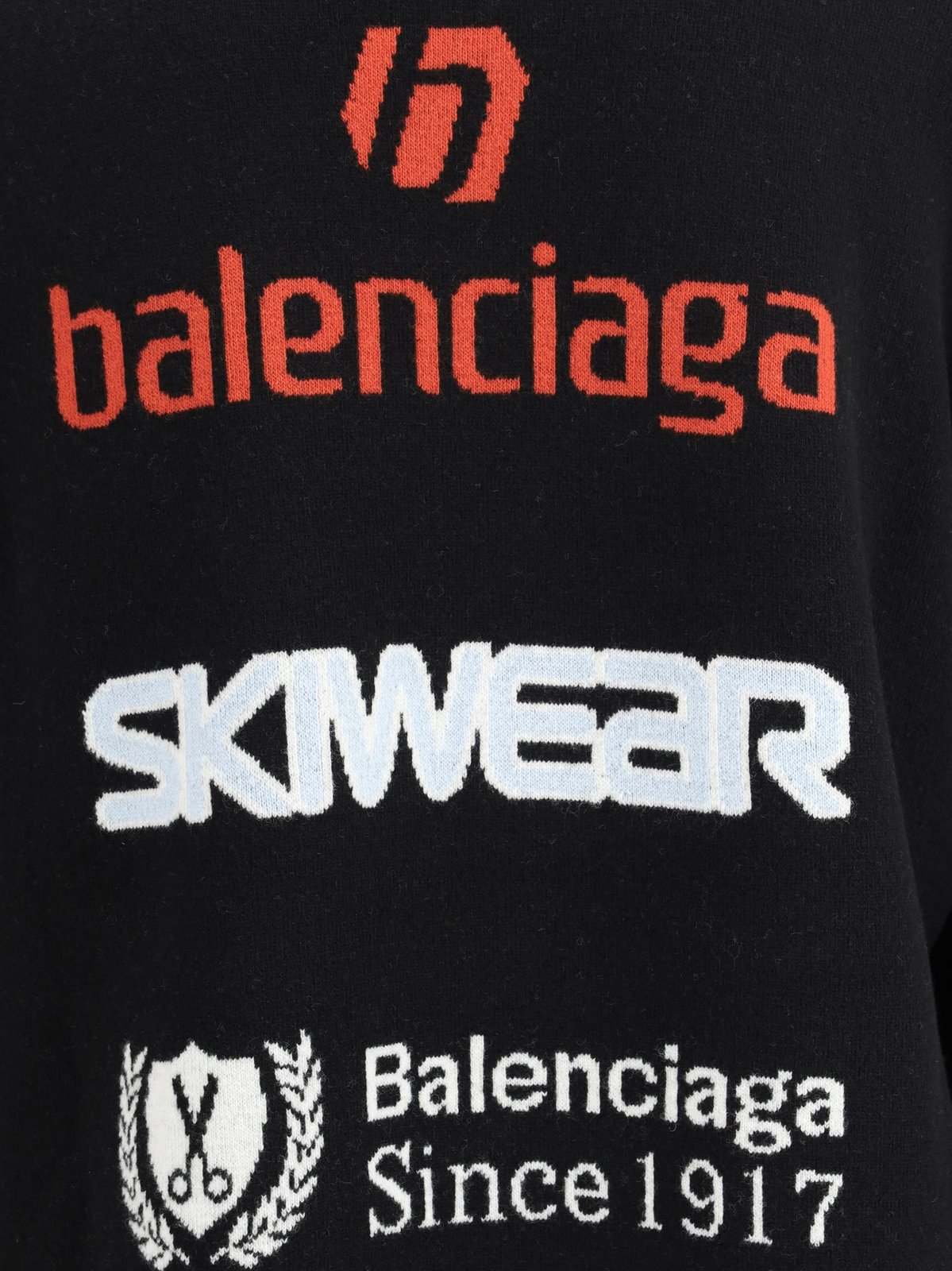 Balenciaga Turtleneck Long-Sleeved Ski Sweater