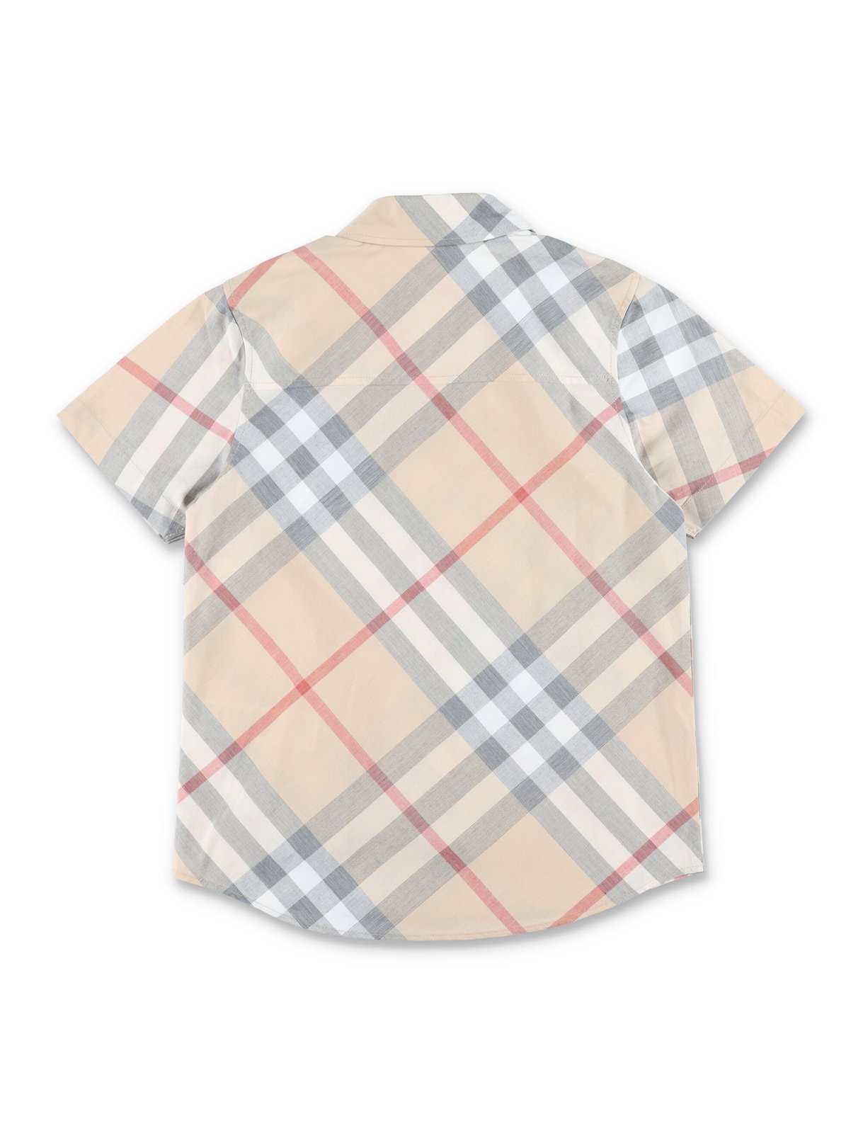 Burberry Kids Checked Short Sleeved Shirt