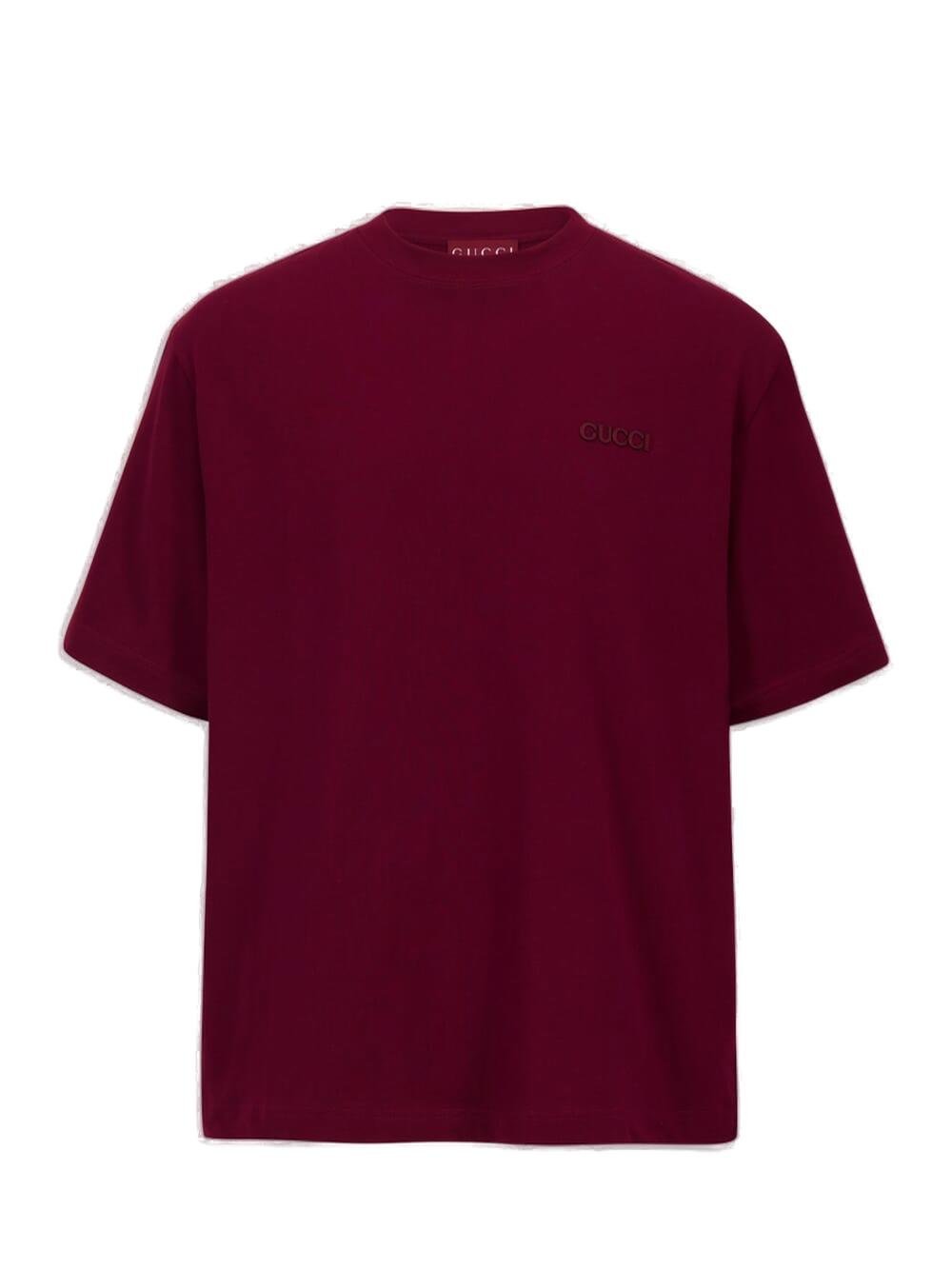 Gucci Logo Embroidered Jersey T-Shirt