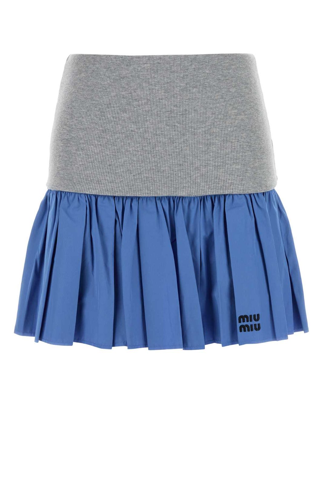 Miu Miu Two-Toned Panelled Mini Skirt