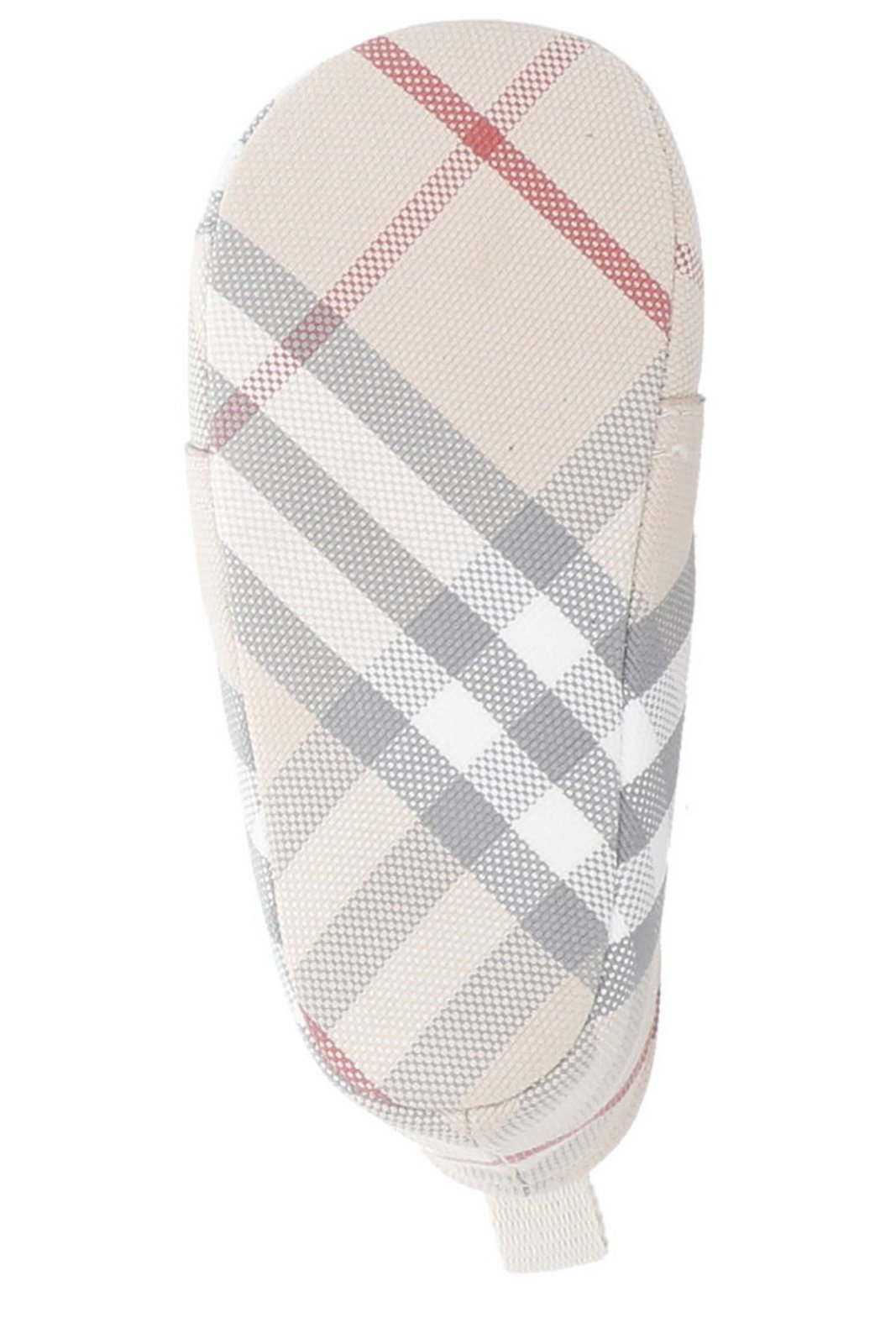 Burberry Kids Check-Pattern Lace-Up Crib Shoes
