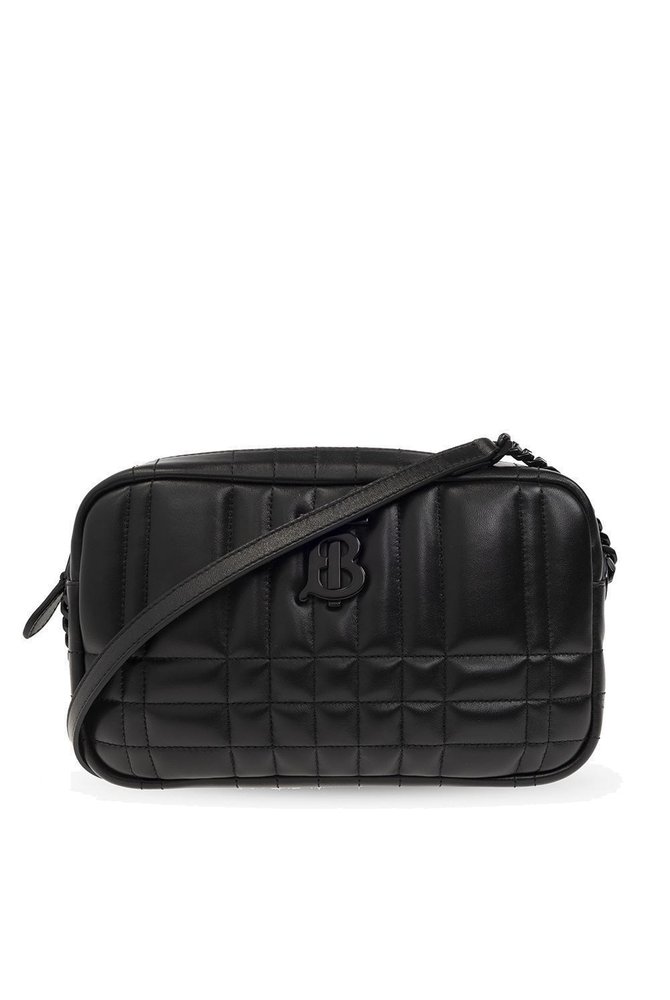 Burberry Lola Small Quilted Shoulder Bag In Black ModeSens