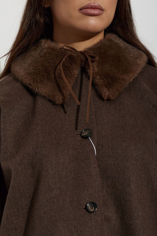 BY MALENE BIRGER 코위 페이크 퍼 칼라 스카프