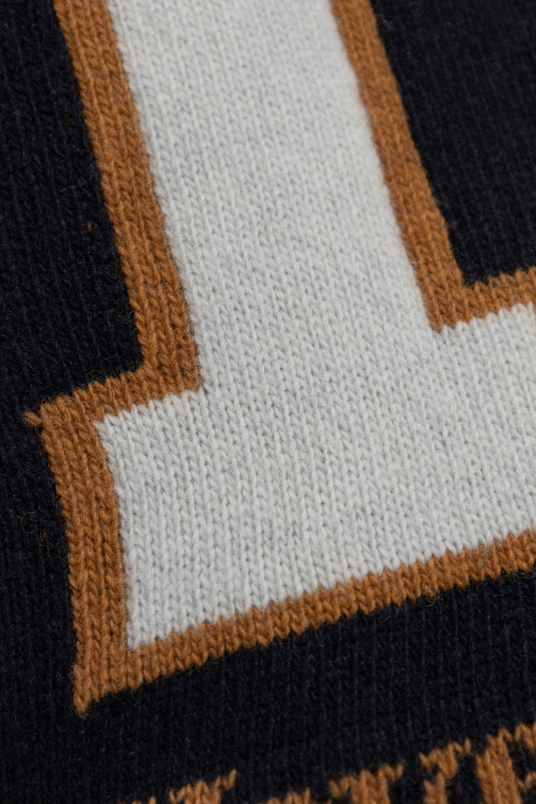 Ganni Logo Intarsia-Knit Crewneck Jumper