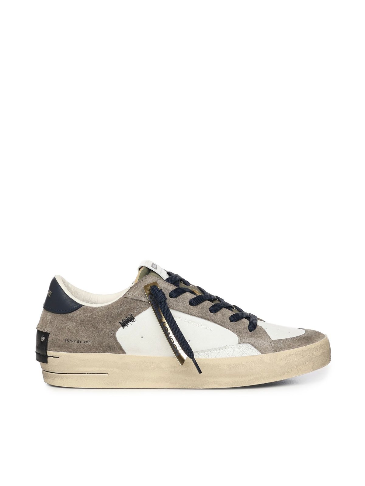 Crime London Distressed Low-Top Sneakers