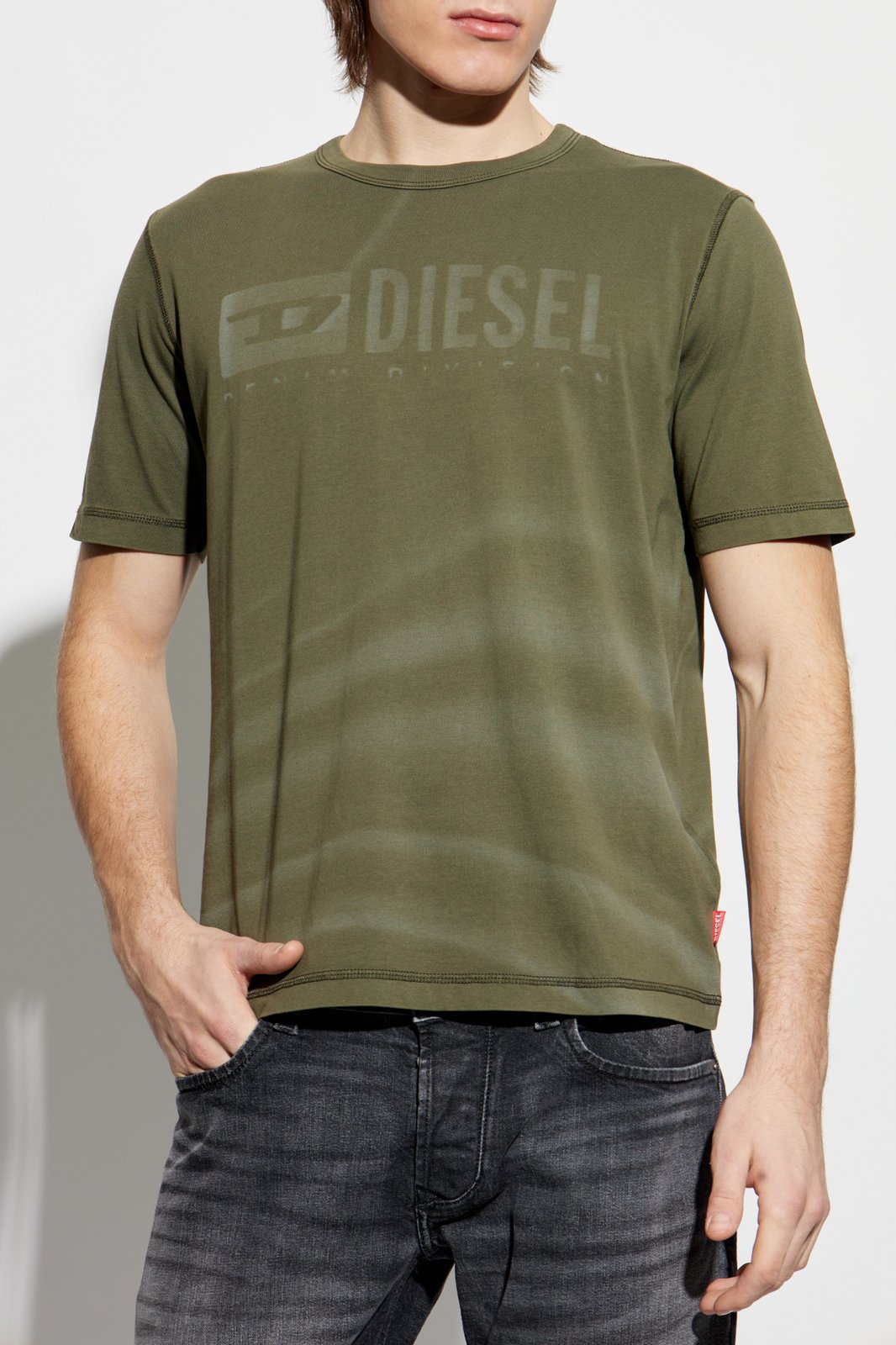 Diesel T-Adjust-R13 Laser-Faded Logo T-Shirt