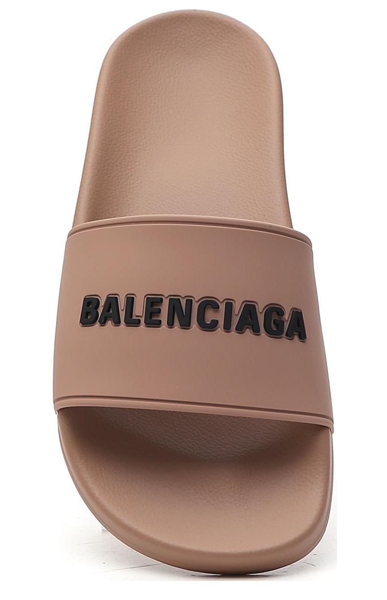 Balenciaga Logo Printed Slides